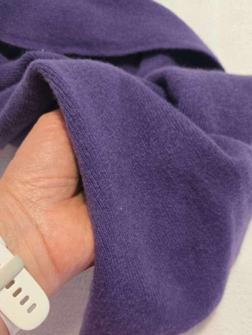 United Colors Of Benetton Purple Knit Scarf Wool